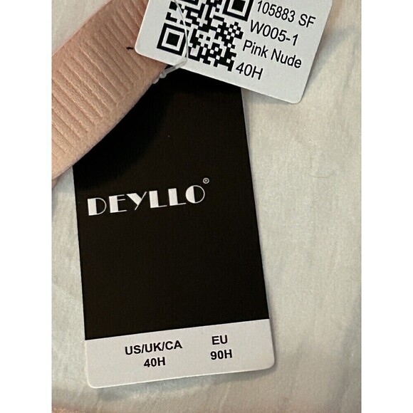 Deyllo Women’s Adjustable Strap Minimizer Full Coverage Bra Size 40H Pink Nude - Picture 7 of 16